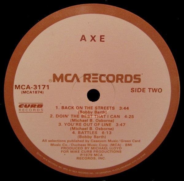 Axe : Axe (LP, Album, Glo)