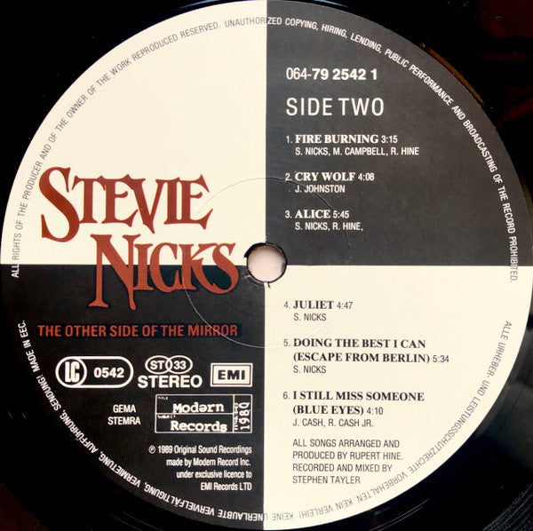 Stevie Nicks : The Other Side Of The Mirror (LP, Album)