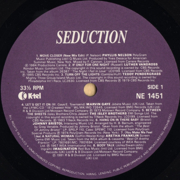 Various : Seduction (LP, Comp)