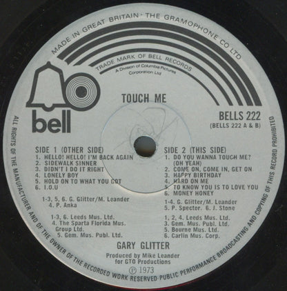 Gary Glitter : Touch Me (LP, Album)
