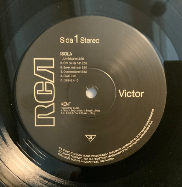 Kent (2) : Isola (LP, Album, RP)