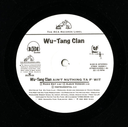 Wu-Tang Clan : Can It Be All So Simple / Wu-Tang Clan Ain't Nuthing Ta F' Wit (12", RP)