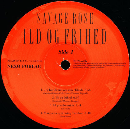 Savage Rose : Ild Og Frihed (2xLP, Album)