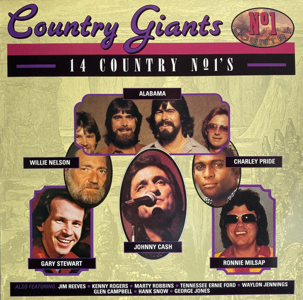 Various : Country Giants - 14 Country No 1's (LP, Comp)