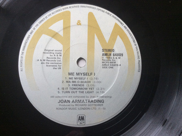 Joan Armatrading : Me Myself I (LP, Album)