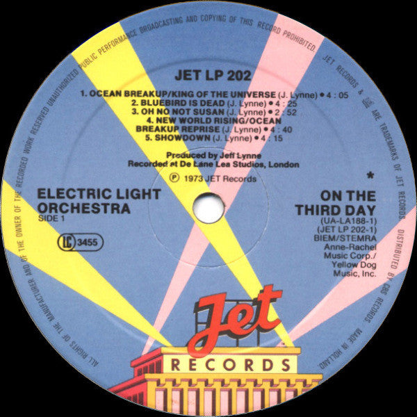 Electric Light Orchestra : On The Third Day (LP, Album, RE)