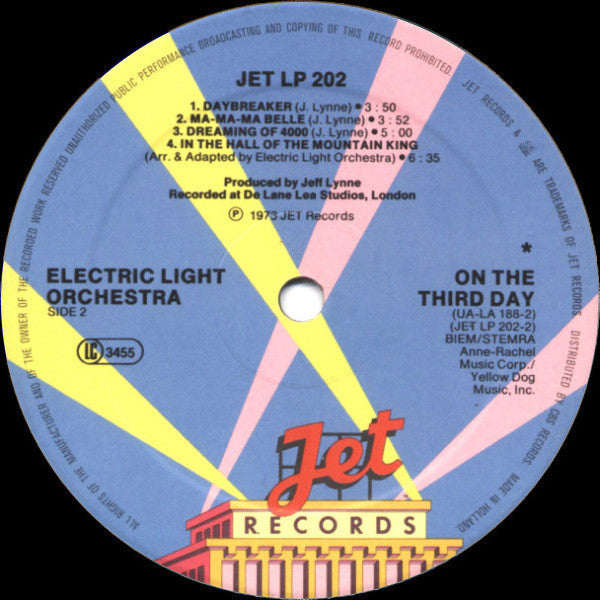 Electric Light Orchestra : On The Third Day (LP, Album, RE)