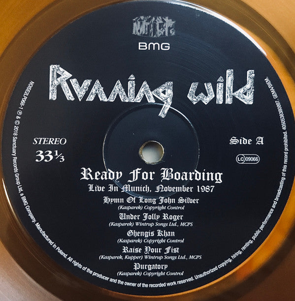 Running Wild : Ready For Boarding (2xLP, Album, Ltd, RE, RM, Ora)