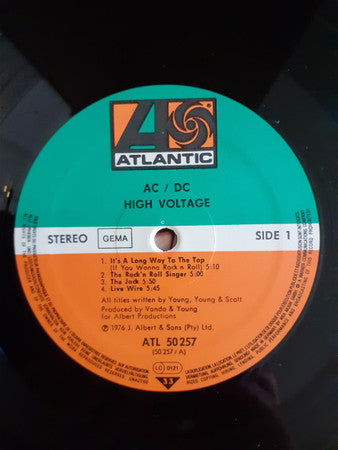 AC/DC : High Voltage (LP, Album, RP, Tri)