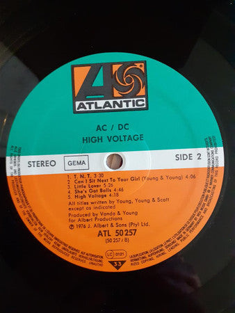 AC/DC : High Voltage (LP, Album, RP, Tri)