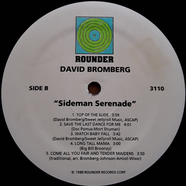David Bromberg : Sideman Serenade (LP, Album)