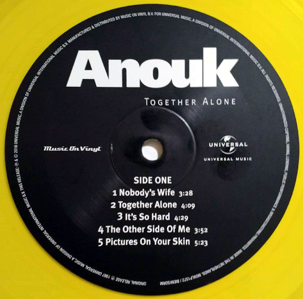 Anouk : Together Alone (LP, Album, Ltd, Num, RE, Yel)