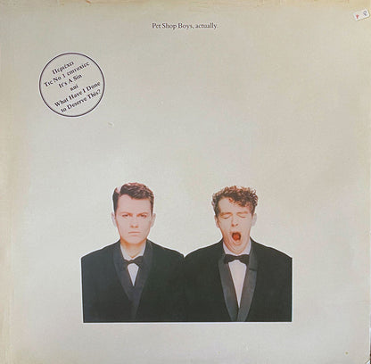 Pet Shop Boys : Actually (LP, Album)