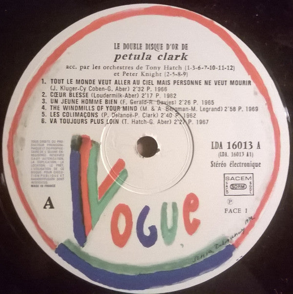 Petula Clark : Le Double Disque D'or De Petula Clark (2xLP, Comp)