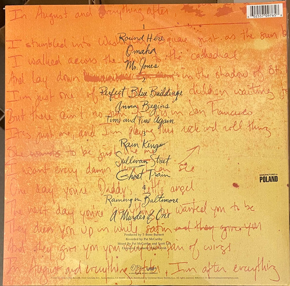 Counting Crows : August And Everything After (2xLP, Album, RE)