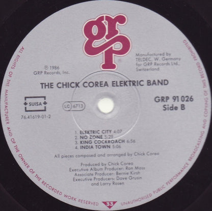 The Chick Corea Elektric Band : The Chick Corea Elektric Band (LP, Album)