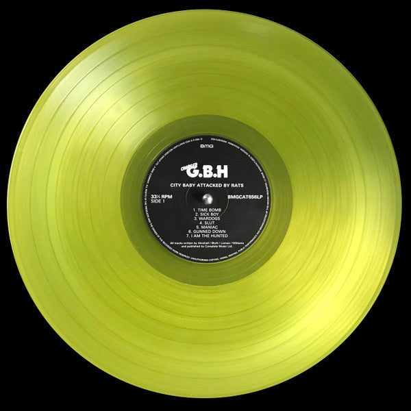 G.B.H. : City Baby Attacked By Rats (LP, Album, RSD, Ltd, RE, Lim)