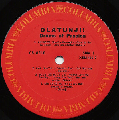 Olatunji!* : Drums Of Passion (LP, Album, RE)
