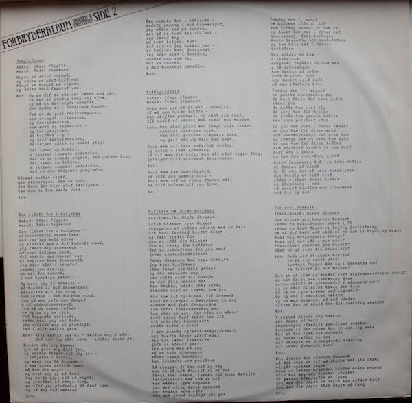 Skousen & Ingemann : Forbryderalbum (LP, Album)