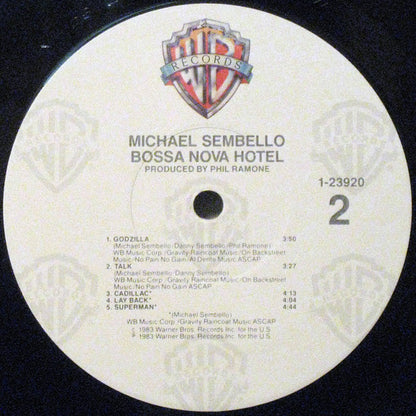 Michael Sembello : Bossa Nova Hotel (LP, Album, Jac)
