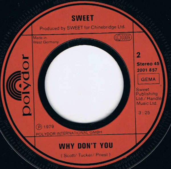 The Sweet : Call Me (7", Single)