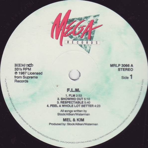 Mel & Kim : F.L.M. (LP, Album)