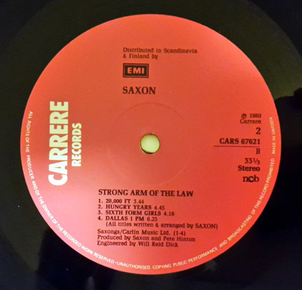 Saxon : Strong Arm Of The Law (LP, Album, Gat)