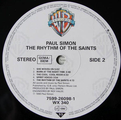 Paul Simon : The Rhythm Of The Saints (LP, Album)