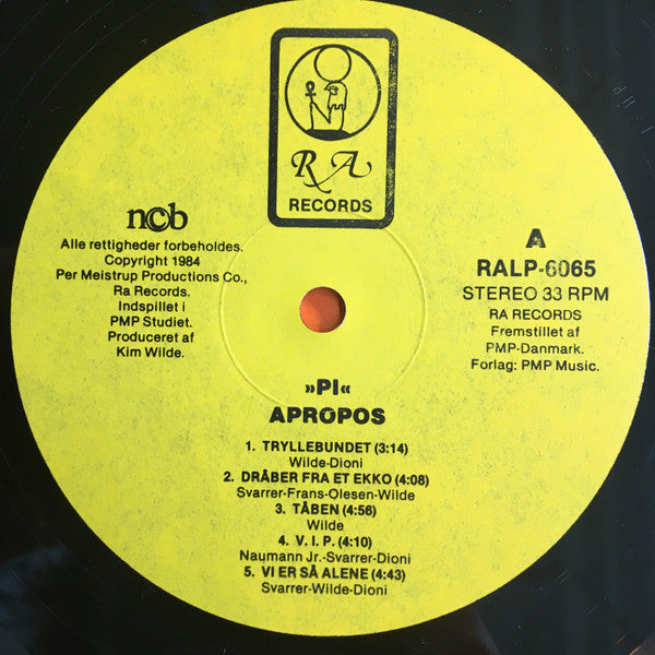 Apropos (8) : Pi (LP, Album)
