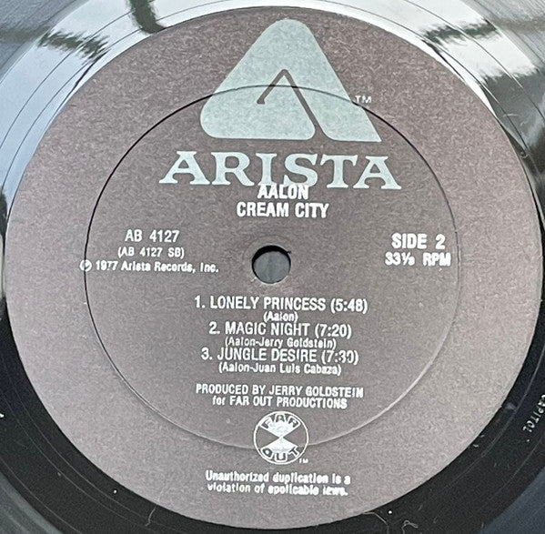 Aalon : Cream City (LP, Album, All)