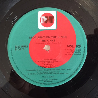 The Kinks : Spotlight On The Kinks (2xLP, Comp)