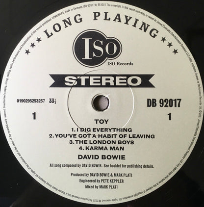 David Bowie : Toy (LP + LP, S/Sided, Etch + Album)