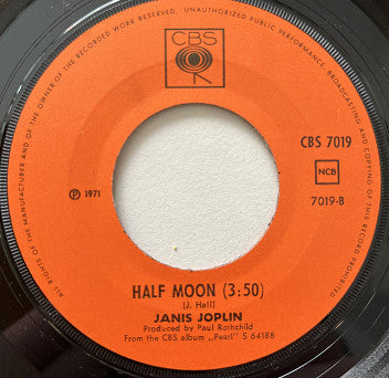 Janis Joplin : Me And Bobby McGee / Half Moon (7", Single)