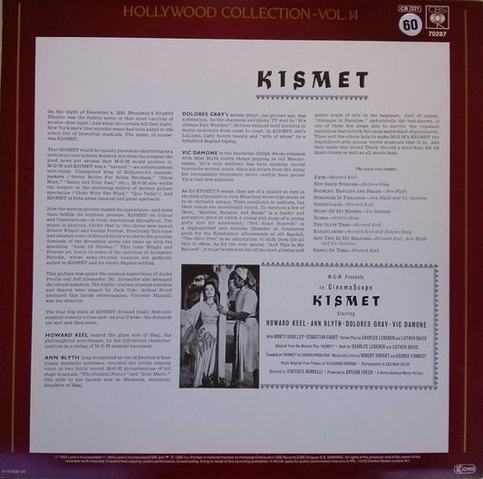 Various : Kismet - The Original Soundtrack Recording (LP, Mono)