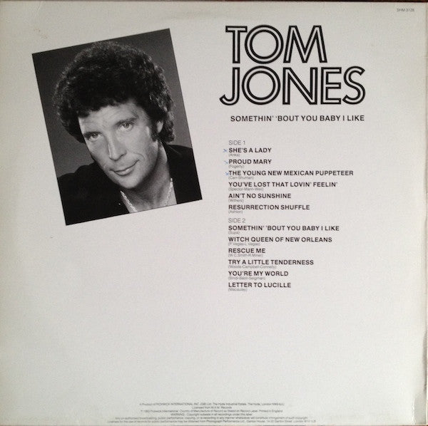 Tom Jones : Somethin' 'Bout You Baby I Like (LP, Comp)