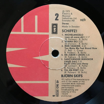 Björn Skifs : Schiffz! (LP, Album, Gat)