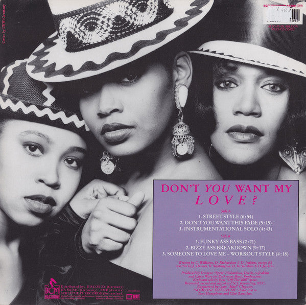 Jomanda : Don't You Want My Love (12", EP)