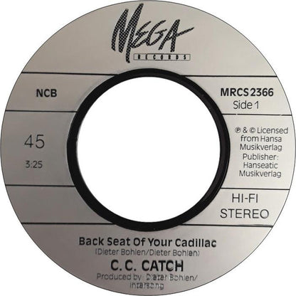 C.C. Catch : Backseat Of Your Cadillac (7")
