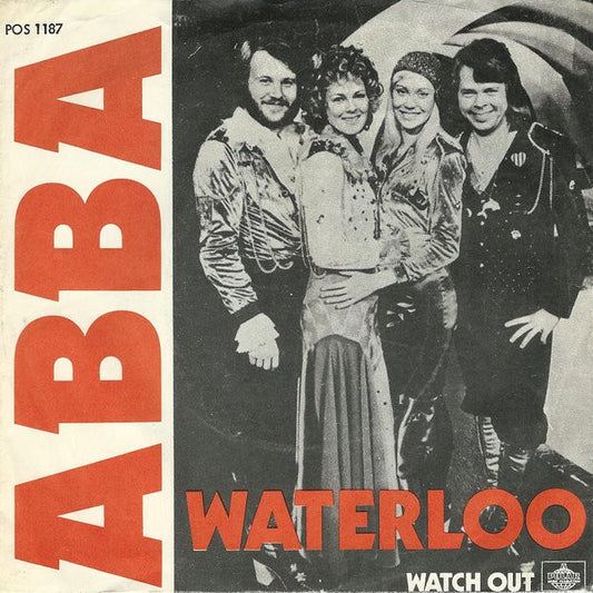 ABBA, Björn & Benny, Agnetha & Anni-Frid : Waterloo (7", Single, Red)