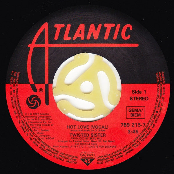 Twisted Sister : Hot Love (7", Single)