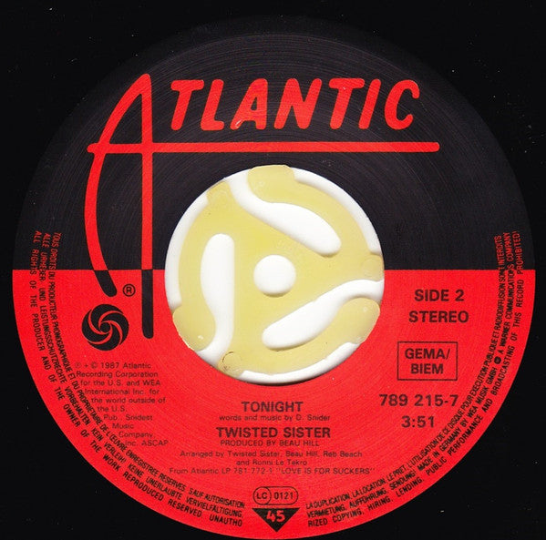 Twisted Sister : Hot Love (7", Single)