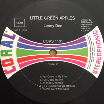Lenny Dee (2) : Little Green Apples (LP)