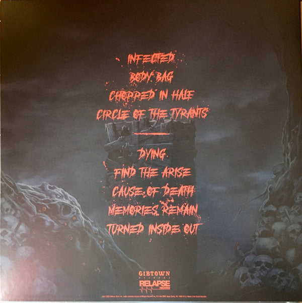 Obituary : Cause Of Death - Live Infection (LP, Album, Red)