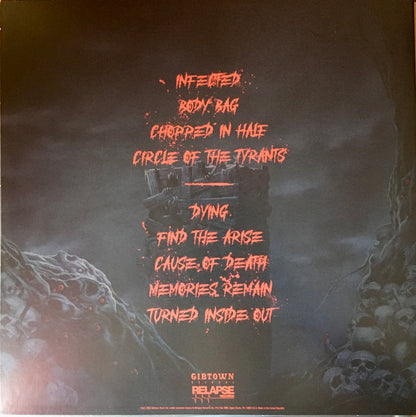 Obituary : Cause Of Death - Live Infection (LP, Album, Red)