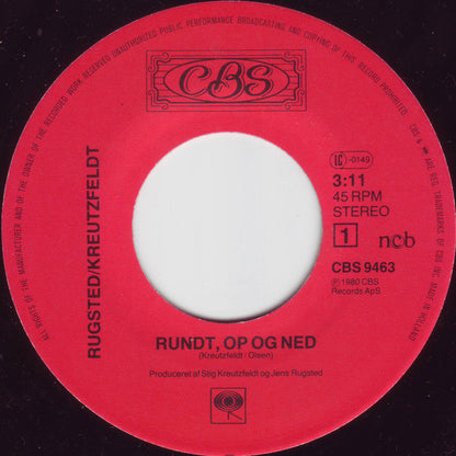 Rugsted/Kreutzfeldt : Rundt Op Og Ned / Da Du Var Min Helt Alene (7", Single)