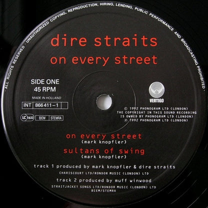 Dire Straits : On Every Street (12", Single)