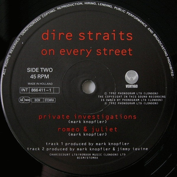 Dire Straits : On Every Street (12", Single)