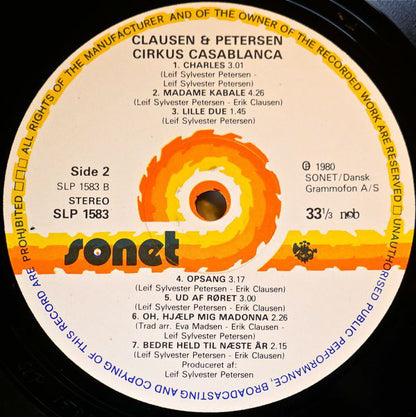 Clausen & Petersen : Cirkus Casablanca (LP, Album)