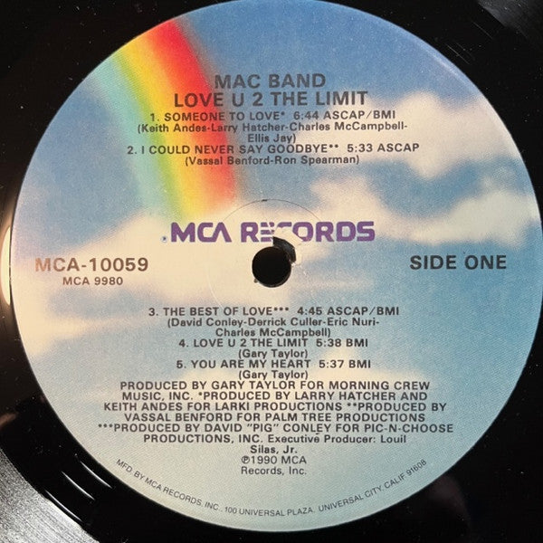 Mac Band* : Love U 2 The Limit (LP, Album)