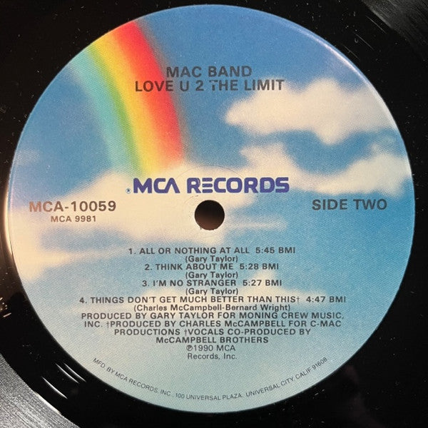 Mac Band* : Love U 2 The Limit (LP, Album)